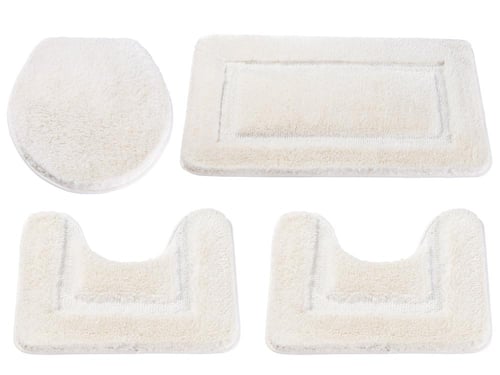 طقم دعاسات حمام فرو ناعم 4 قطع - سكري