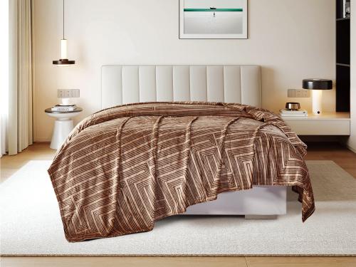 بطانية FLANNEL مشجرة مخمل خفيفة مزدوج - 220×240 سم...