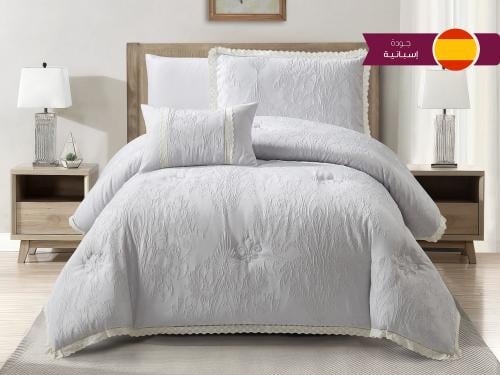 مفرش AMORA فاخر جاكار مفرد ونص - 140×200 سم - 6 قط...