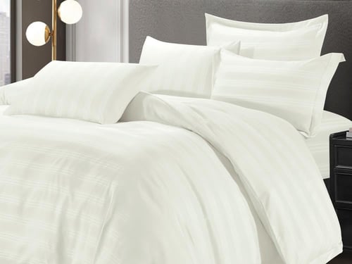 مفرش CROWN فندقي مزدوج - 200×200 سم - 7 قطع - سكري