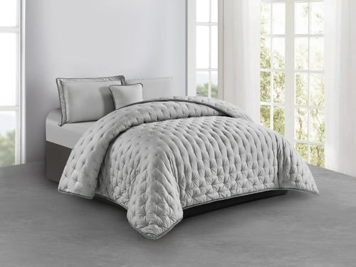 بكج EMILY الصيفي مفرد ونص - 140×200 سم - رمادي فات...