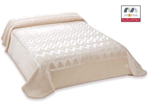 بطانية سيرينا الإسبانية منقوشة طابق واحد مزدوج - ب...