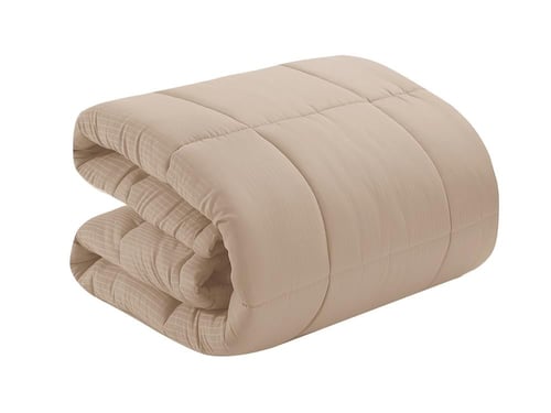 مفرش HILTON فندقي مزدوج - 200×200 سم - 8 قطع - بيج...