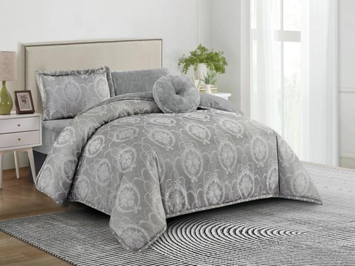 مفرش MALAGA شتوي فاخر جاكار بطانية مفرد ونص - 140×...