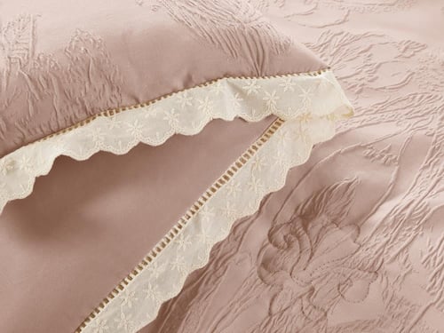 مفرش AMORA فاخر جاكار مفرد ونص - 140×200 سم - 6 قط...