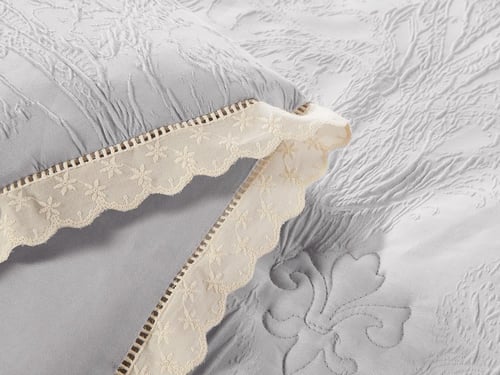 مفرش AMORA فاخر جاكار مفرد ونص - 140×200 سم - 6 قط...