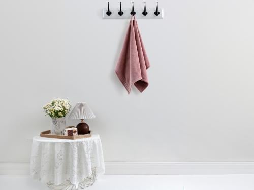 منشفة يد كورال مايكروفايبر - 50×90 سم - لحمي