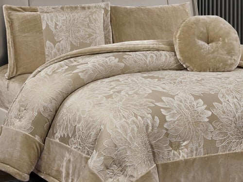 مفرش RONDA شتوي فاخر جاكار بطانية مفرد ونص - 140×2...