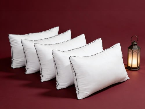 بكج 5 مخدات رويال الفندقية مايكروفايبر - 1000 جرام...