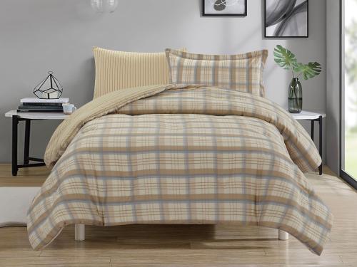 مفرش MARIO مودرن قطن مفرد ونص - 140×200 سم - 4 قطع...