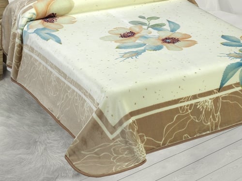 طقم بطانية مورا جولد الإسبانية طابق واحد مزدوج 4 ق...