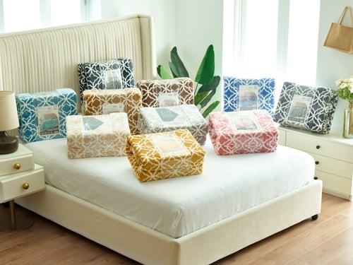 بطانية سوفت مشجر مخملية خفيفة مزدوج - 200×230 سم -...