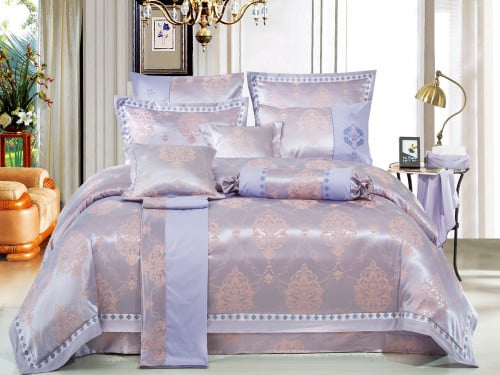 مفرش SPRING فاخر مزدوج - 200×200 سم - 18 قطعة - مو...