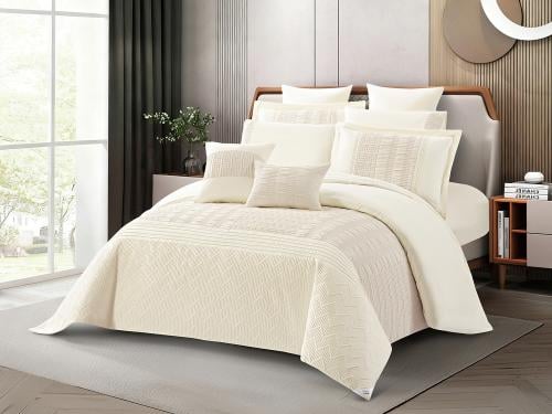 مفرش TALULA فاخر جاكار مزدوج - 200×200 سم - 12 قطع...