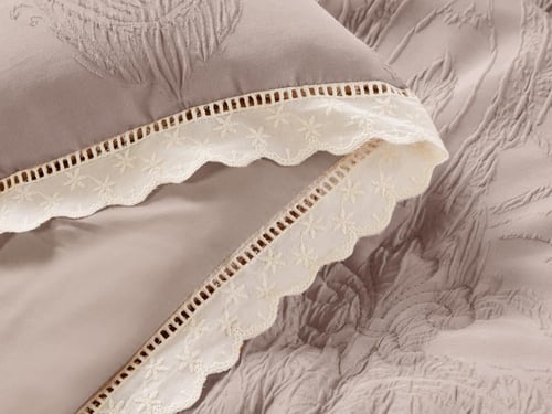 مفرش AMORA فاخر جاكار مفرد ونص - 140×200 سم - 6 قط...