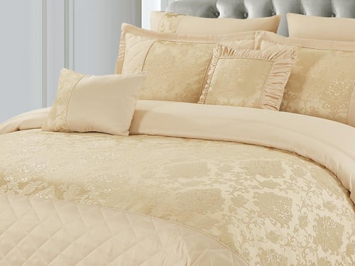 مفرش SELENA فاخر جاكار مزدوج - 200×200 سم - 8 قطع...