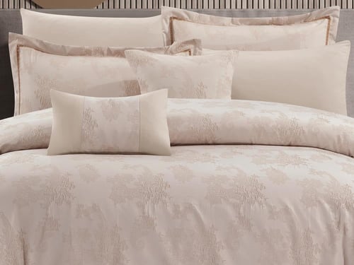 مفرش CARLA فاخر جاكار مزدوج - 200×200 سم - 10 قطع...