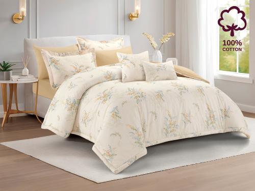 مفرش DONA مشجر مودرن قطن مزدوج - 200×200 سم - 10 ق...