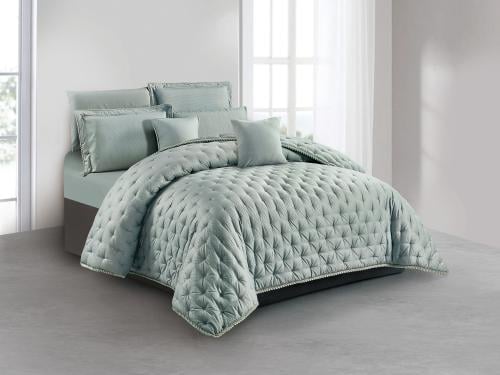 مفرش EMILY صيفي مطرز كابتونيه مزدوج - 200×200 سم -...