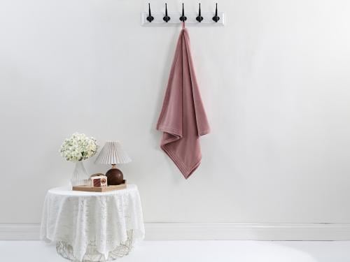 منشفة حمام وسط كورال مايكروفايبر - 70×140 سم - لحم...