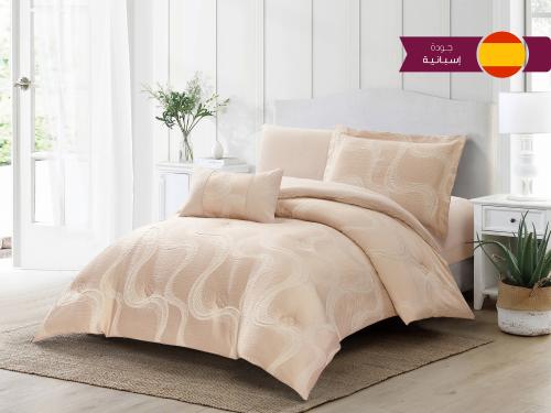 مفرش ANALIA فاخر جاكار مفرد ونص - 140×200 سم - 6 ق...