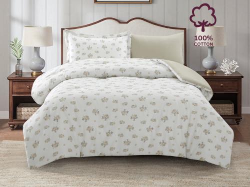 مفرش AMIRA قطن مشجر مودرن مفرد ونص - 140×200 سم -...