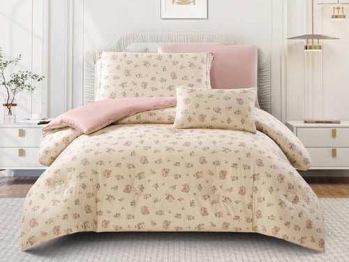 مفرش JOSE قطن مشجر مودرن مفرد ونص - 140×200 سم - 6...