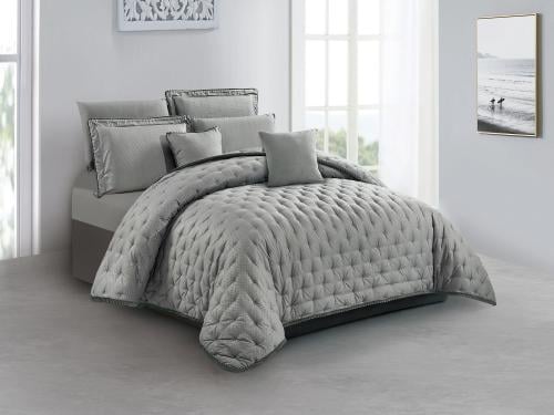 مفرش EMILY صيفي مطرز كابتونيه مزدوج - 200×200 سم -...