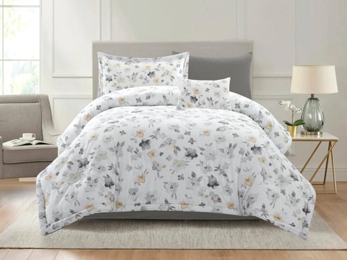 مفرش DONA مشجر مودرن قطن مفرد ونص - 140×200 سم - 6...