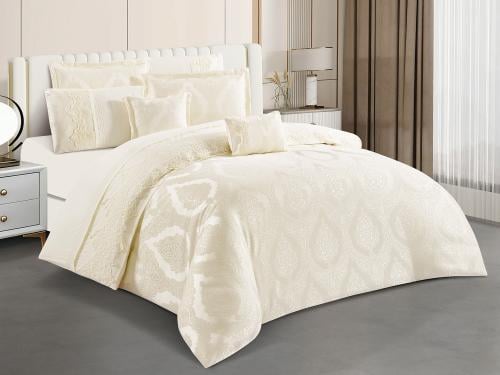مفرش REMO عرائس مزدوج - 200×200 سم - 8 قطع - سكري