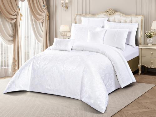 مفرش MOKA فاخر جاكار مزدوج - 200×200 سم - 10 قطع -...