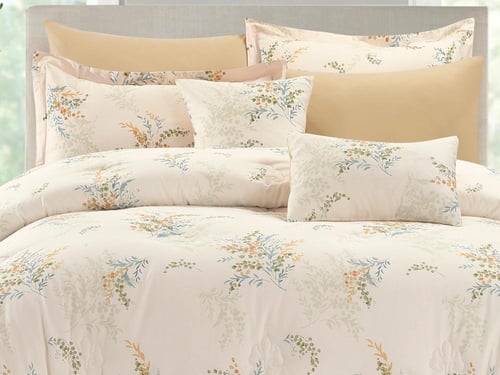 مفرش DONA مشجر مودرن قطن مزدوج - 200×200 سم - 10 ق...