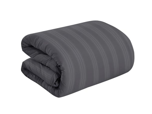 مفرش CROWN فندقي مزدوج - 200×200 سم - 7 قطع - رماد...