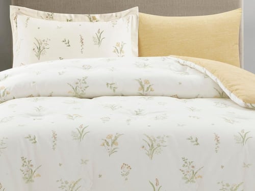 مفرش AMIRA قطن مشجر مودرن مفرد ونص - 140×200 سم -...