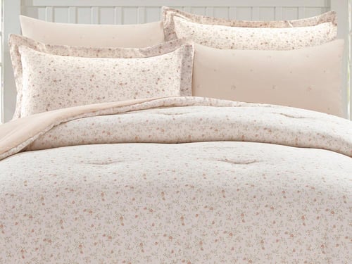مفرش AMIRA قطن مشجر مودرن مزدوج - 200×200 سم - 6 ق...