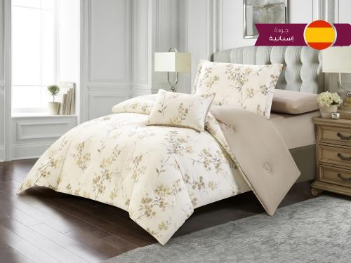 مفرش JOSE قطن مشجر مودرن مفرد ونص - 140×200 سم - 6...