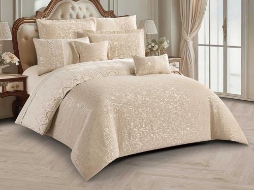مفرش IRIS عرائس فاخر شانيل مزدوج - 200×200 سم - 8...