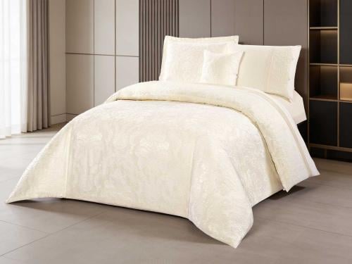 مفرش MOKA فاخر جاكار مفرد ونص - 140×200 سم - 6 قطع...