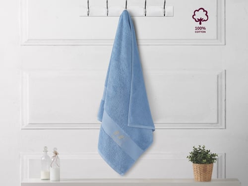 منشفة حمام كبيرة قطن بامبو - 90×180 سم