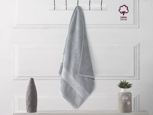 منشفة حمام كبيرة قطن بامبو - 90×180 سم
