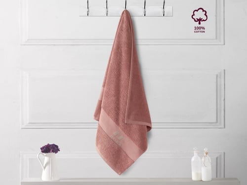منشفة حمام كبيرة قطن بامبو - 90×180 سم
