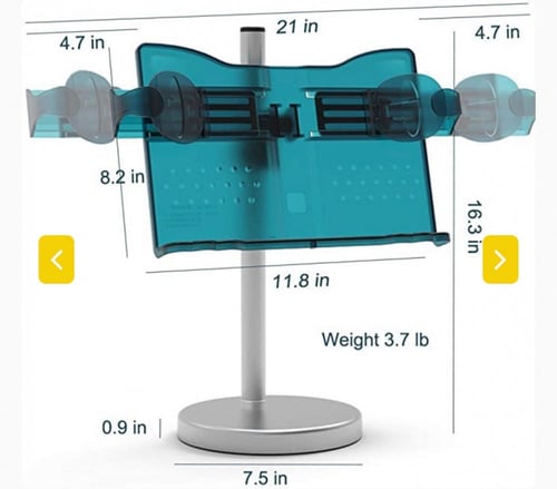 حامل بقاعدة معدنية