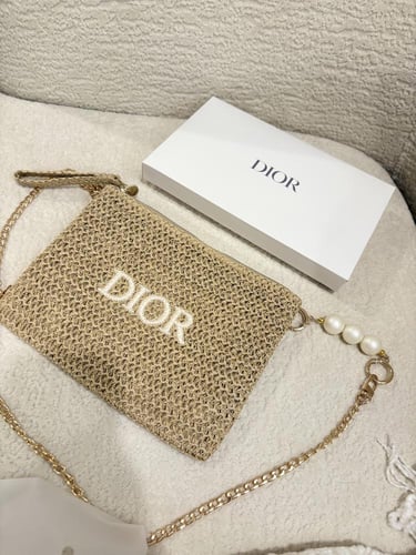 شنطة يد ديور نسائي (خشبي) الجديده نيو كولكشن مع ست...