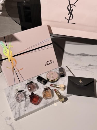 مجموعة سان لوران ميني ٧.٥ مل مع الكرت والكيس
