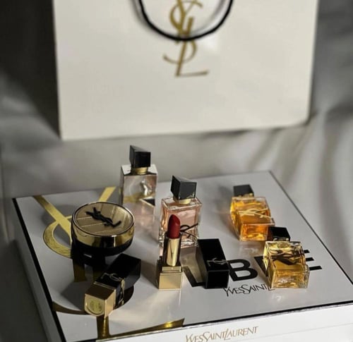 مجموعة سان لوران ميني ٧.٥ مل مع الكرت والكيس