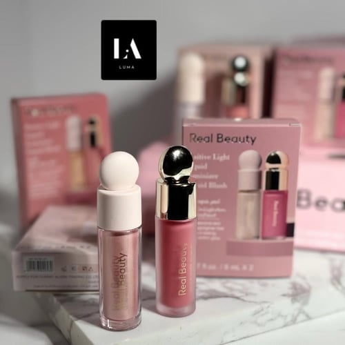 ثنائي Real Beauty – بلاشر سائل & هايلايتر بلمسة طب...