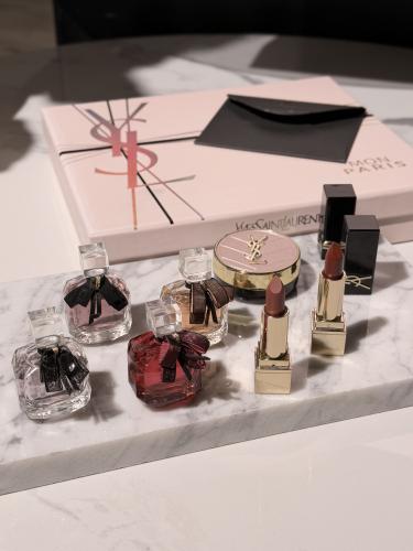 مجموعة سان لوران ميني ٧.٥ مل مع الكرت والكيس