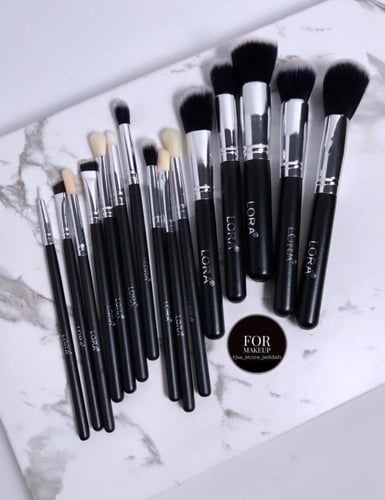 فرش يديل زويفا من لورا 15 قطعه ( اسود )