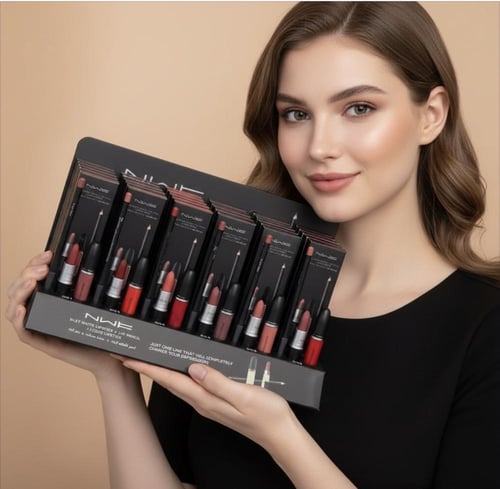 بكج الشفايف (روج كريمي_محدد شفايف+ روج سائل ثابت )...