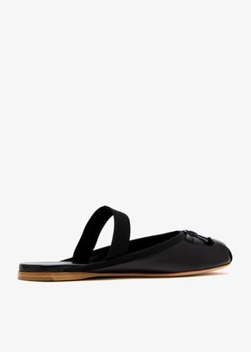 ميو ميو حذاء باليرينا مفتوح من الخلف